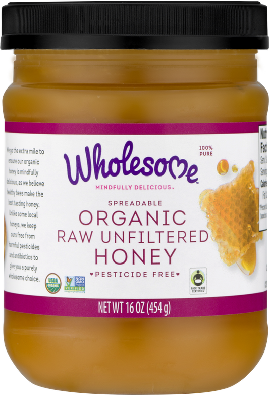 Wholesome Organic Honey Raw Unfiltered