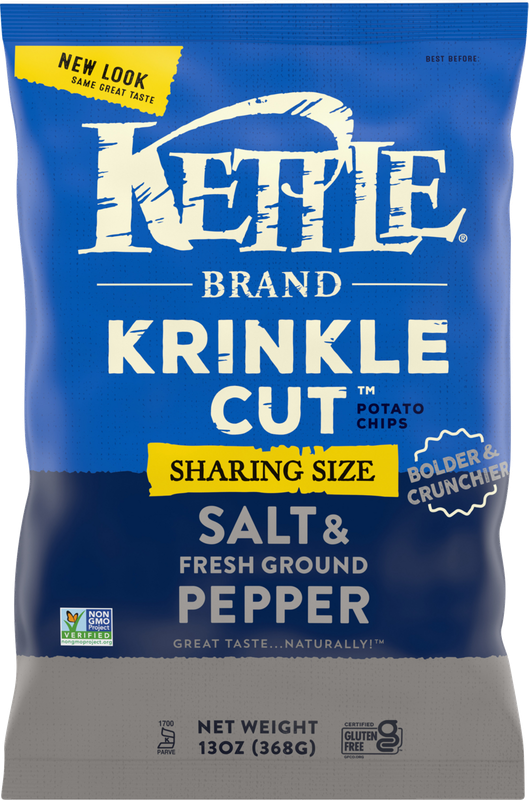 Kettle Brand Krinkle Cut Salt & Fresh Ground Pepper Potato Chips