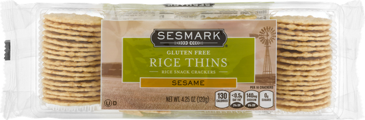Sesmark Gluten Free Rice Thins Rice Snack Crackers