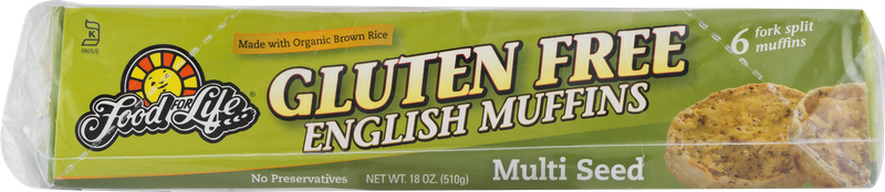 Food For Life Gluten Free English Muffins Multi Seed