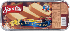 Sara Lee Pound Cake All Butter