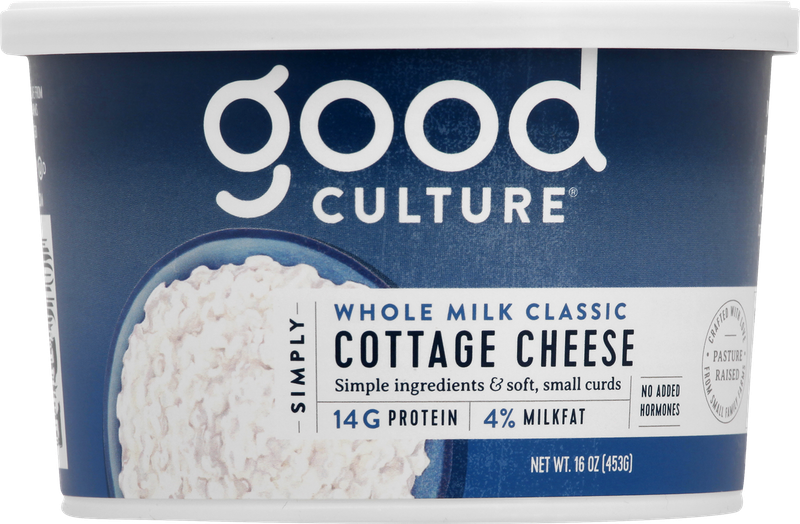 Good Culture Cottage Cheese, Simply, 4% Milkfat, Whole milk Classic