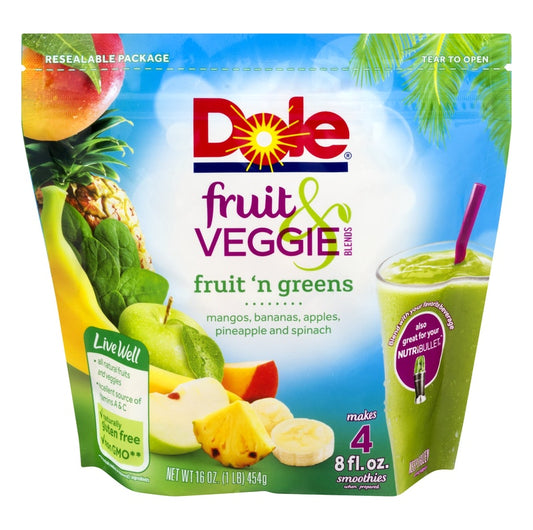Dole Fruit & Veggie Blends Fruit 'n Greens