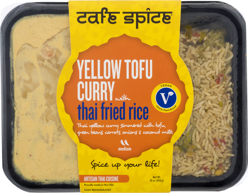 Cafe Spice Yellow Tofu Curry with Thai Fried Rice