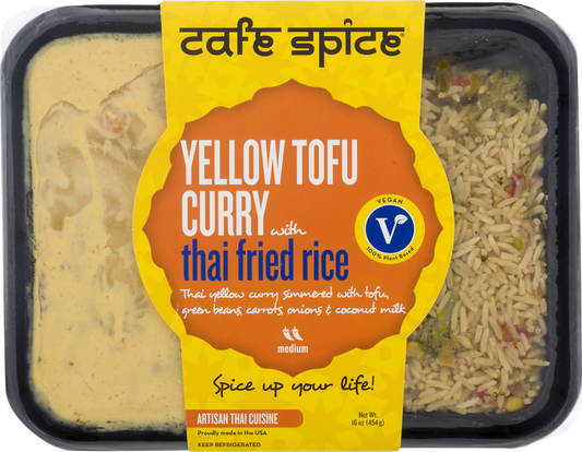 Cafe Spice Yellow Tofu Curry with Thai Fried Rice