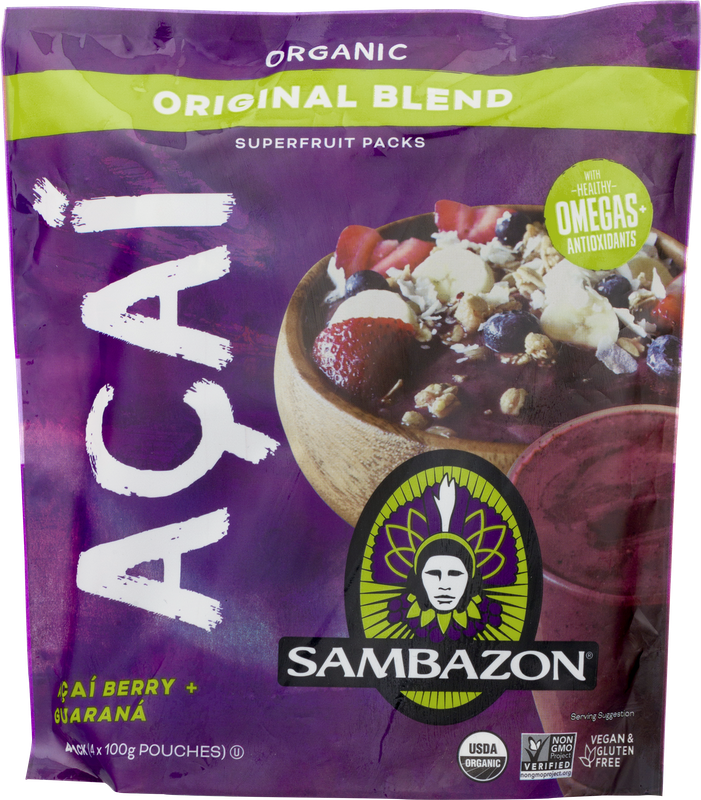 Sambazon Acai Original Blend Superfruit Packs Acai Berry + Guarana