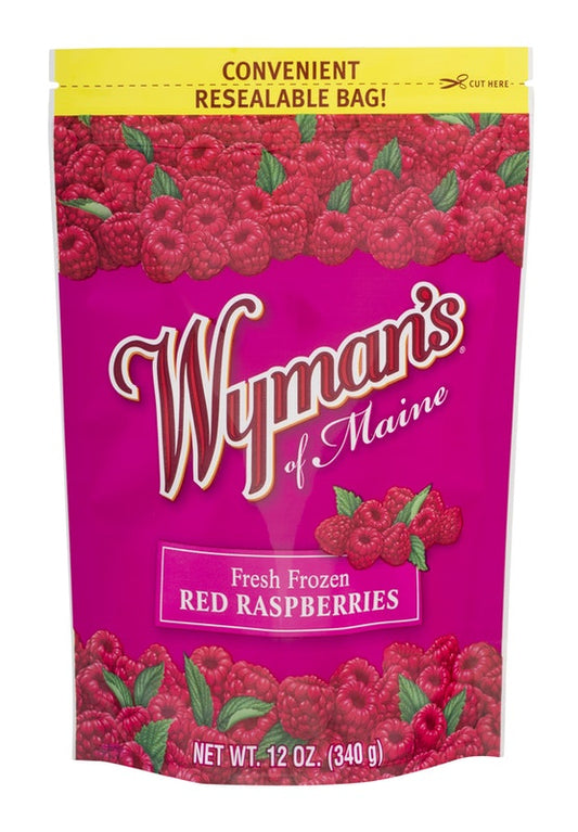 Wyman's Of Maine Fresh Frozen Red Raspberries