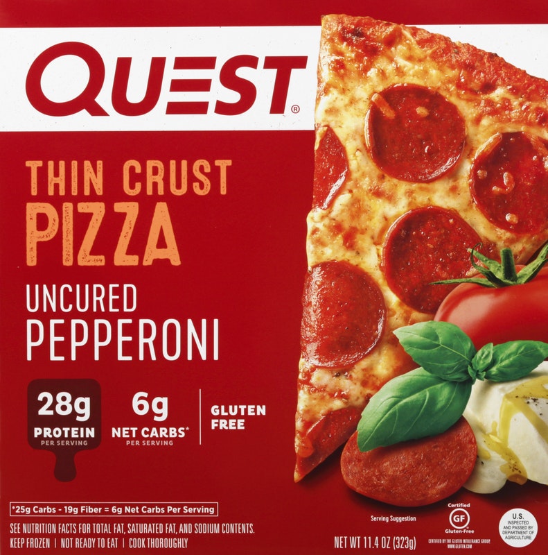 Quest Pizza Thin Crust Uncured Pepperoni