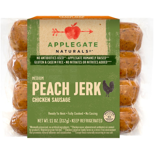 Applegate Naturals Peach Jerk Sausage