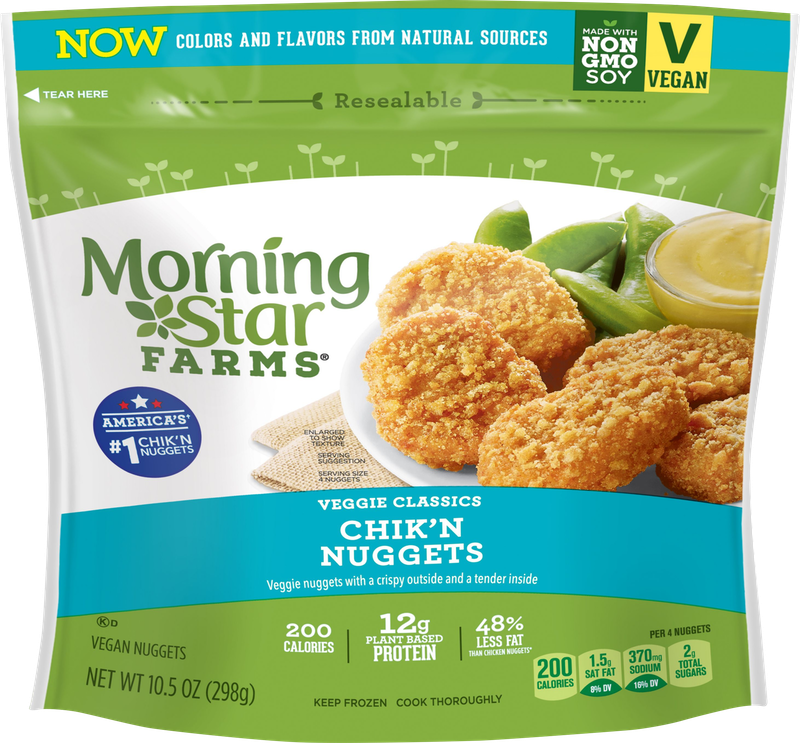 MorningStar Farms, Veggie Classics, Nuggets, Chik'n, Vegan, Excellent Source of Protein