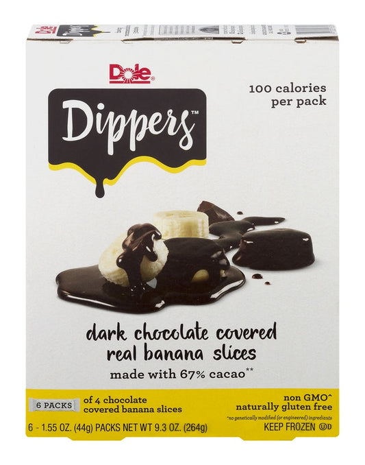 Dole Dippers Dark Chocolate Covered Real Banana Slices