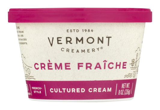 Vermont Creamery Cultured Cream, Creme Fraiche, French Style, Cup