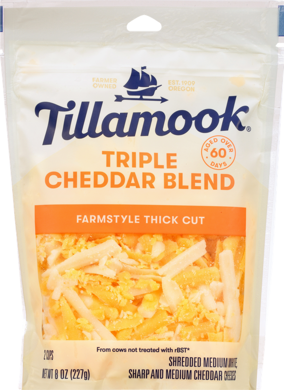 Tillamook Farmstyle Thick Cut Triple Cheddar Blend Cheese