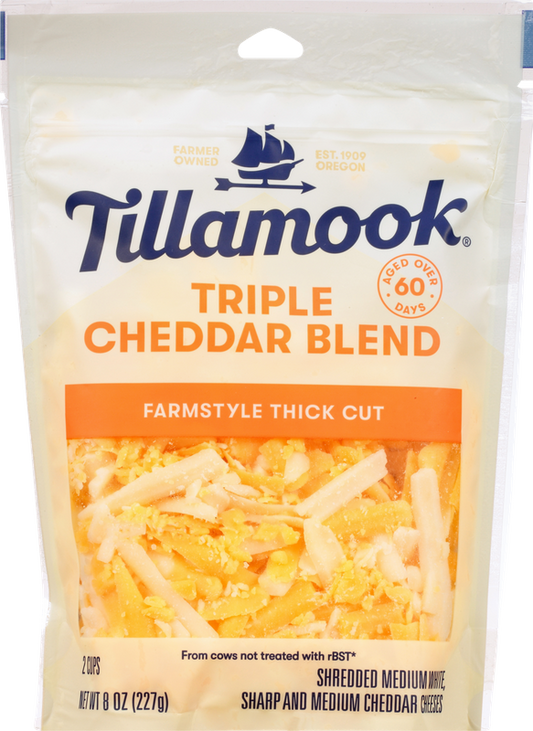 Tillamook Farmstyle Thick Cut Triple Cheddar Blend Cheese