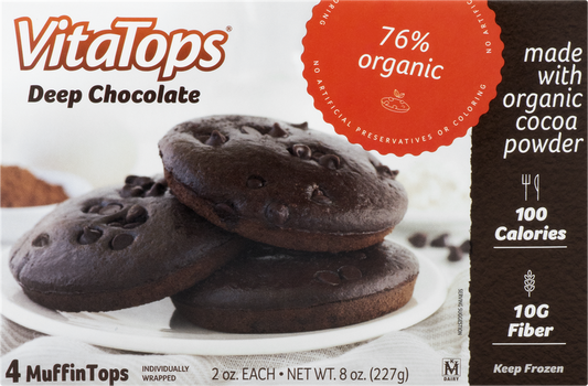 VitaTops Muffin Tops Deep Chocolate