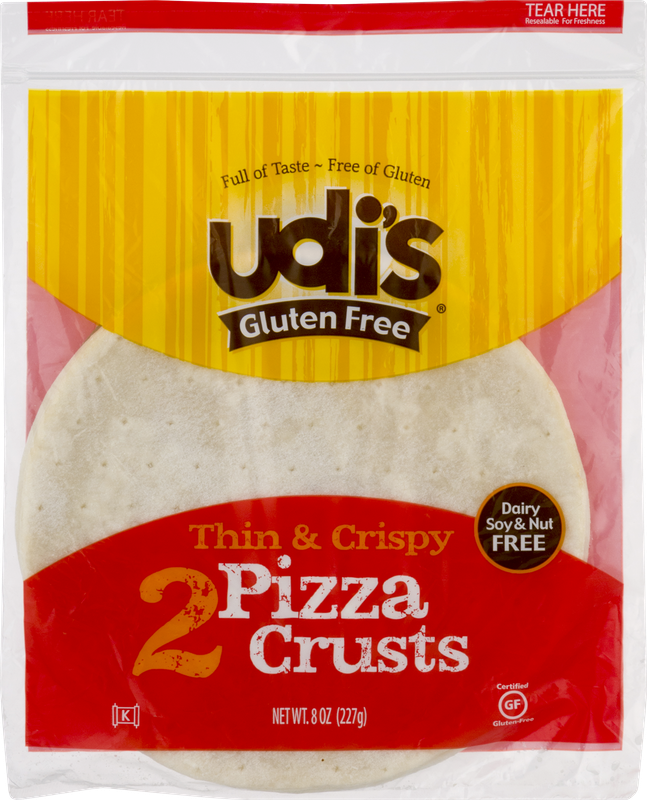 Udi's Gluten Free Pizza Crusts Thin & Crispy