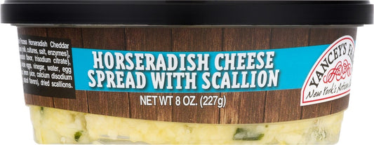 Yancey's Fancy with Scallion Horseradish Cheese Spread