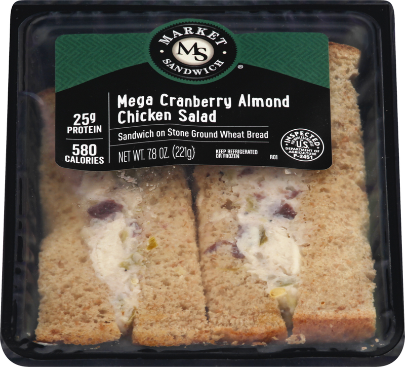 Market Sandwich Mega Cranberry Almond Chicken Salad Sandwich
