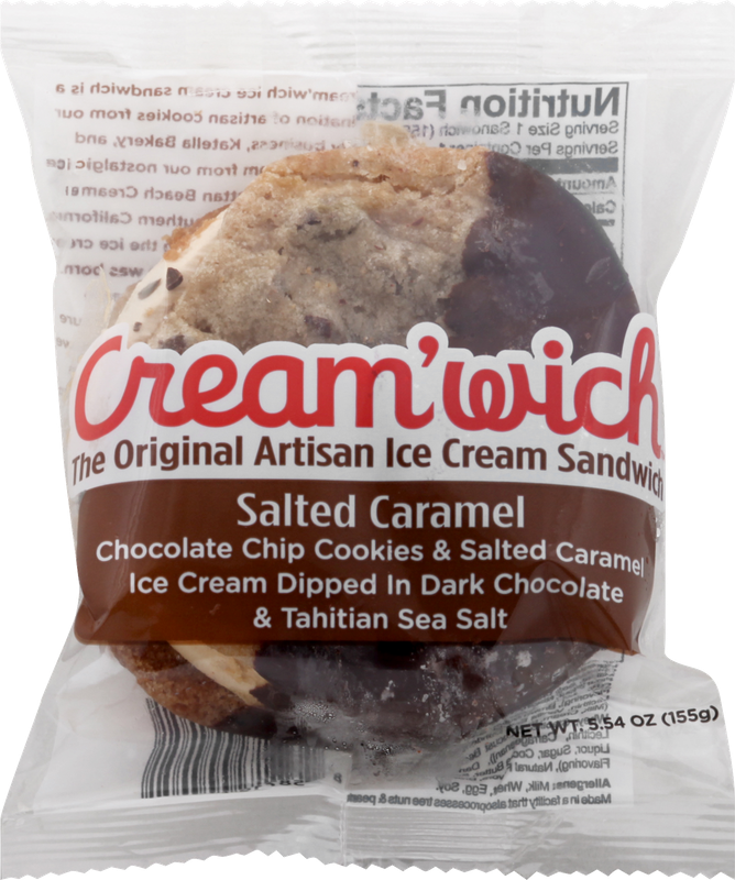Cream'Wich Salted Caramel Ice Cream Sandwich