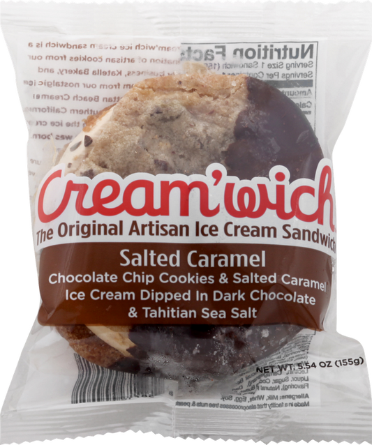 Cream'Wich Salted Caramel Ice Cream Sandwich