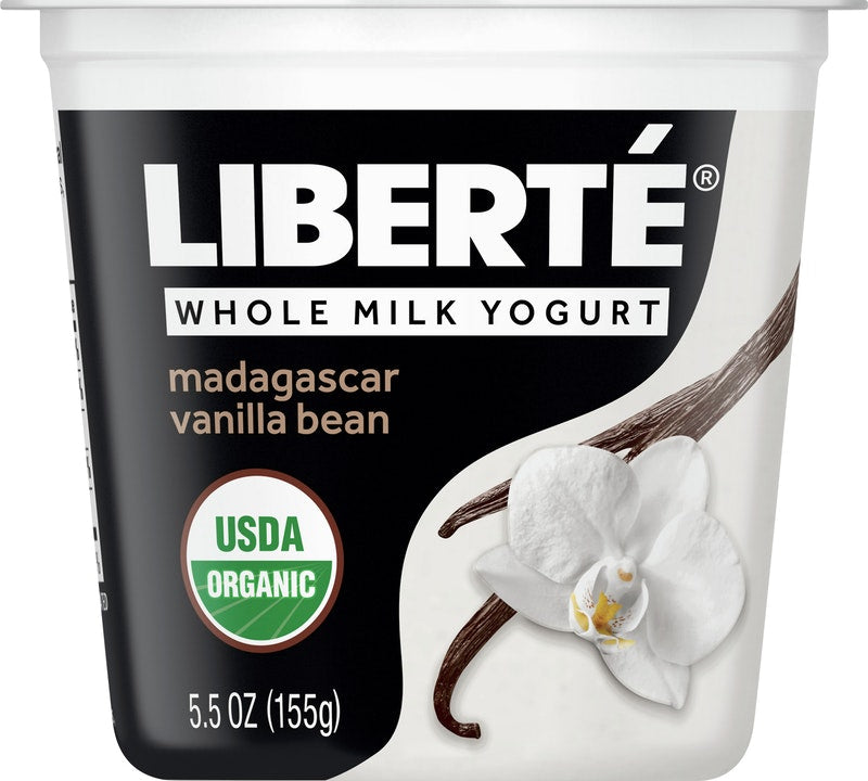 Liberte Whole Milk Organic Madagascar Vanilla Bean Yogurt