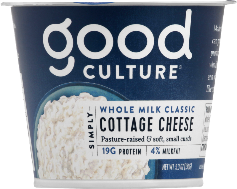 Good Culture Simply Cottage Cheese Whole Milk Classic 4% Milk Fat
