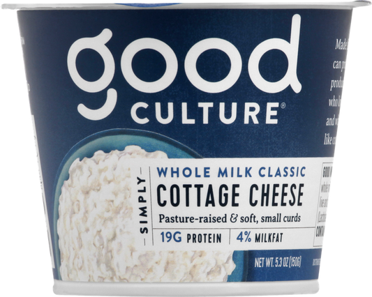 Good Culture Simply Cottage Cheese Whole Milk Classic 4% Milk Fat