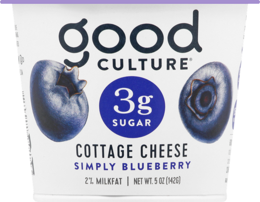 Good Culture 2% Milkfat Simply Blueberry Cottage Cheese
