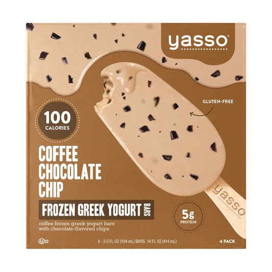 Yasso Frozen Greek Yogurt, Coffee Chocolate Chip Bars