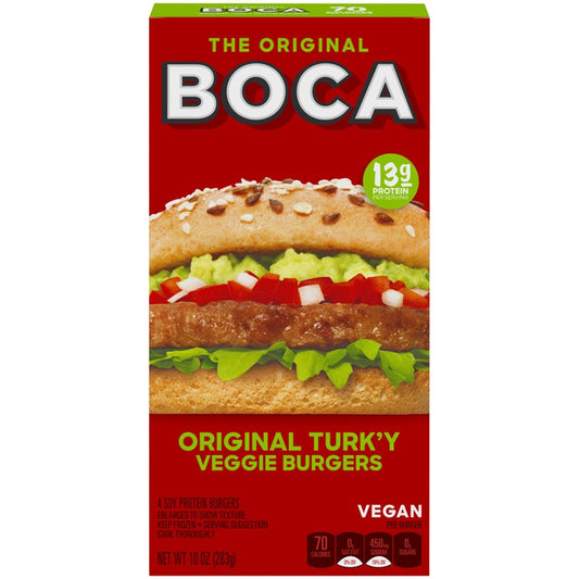 BOCA Vegan Original Turk'y Veggie Burgers