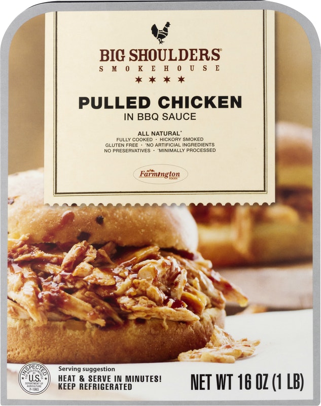 Big Shoulders Smokehouse Gluten Free In BBQ Sauce Pulled Chicken