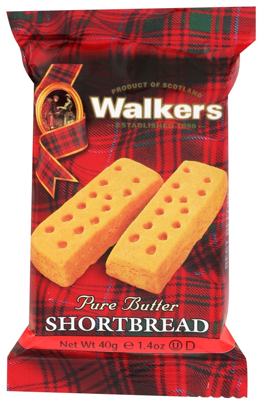 Walkers Shortbread Cookies, Pure Butter Shortbread Fingers, 40 G.