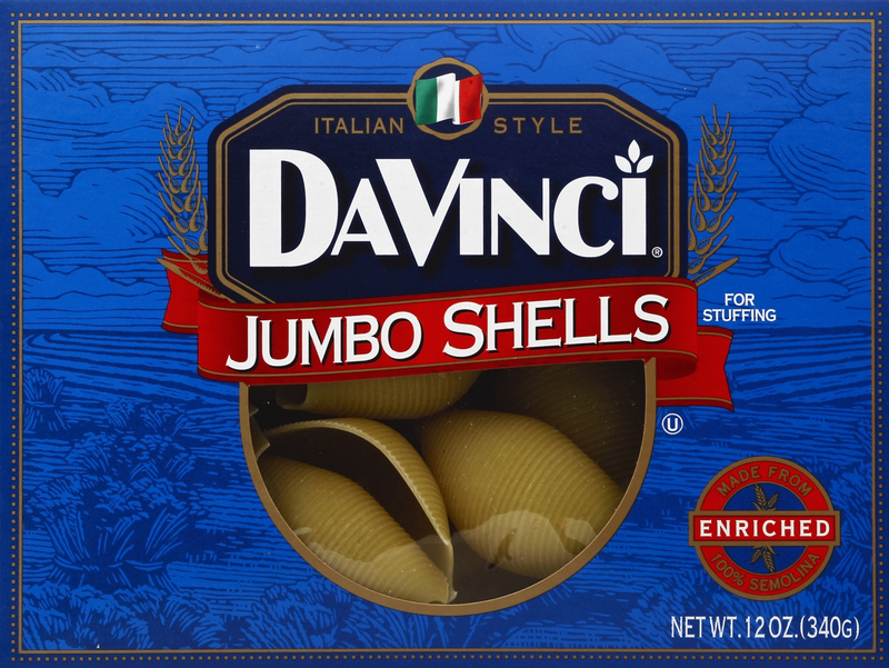 Davinci Pasta, Jumbo Shells