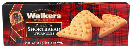 Walkers Shortbread Cookies, Pure Butter Shortbread Triangles, 150 G.