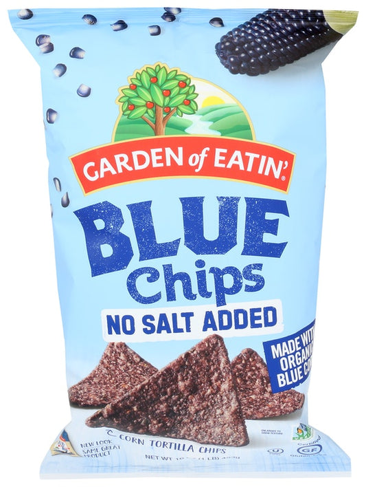 Garden Of Eatin Blue Corn Tortilla Chips Unsalted