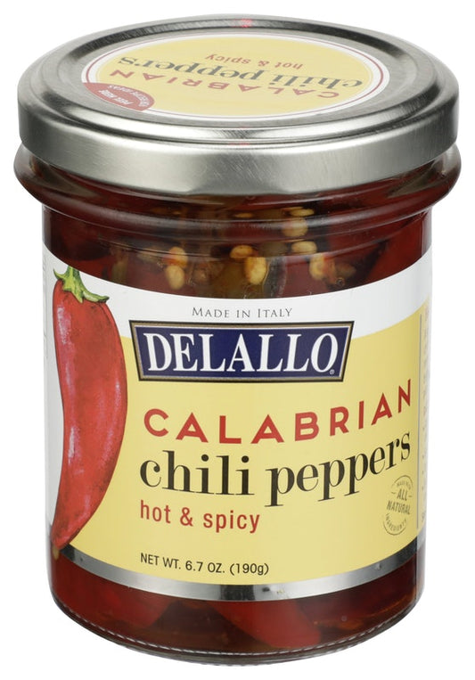 Delallo Calabrian Chili Peppers Hot & Spicy