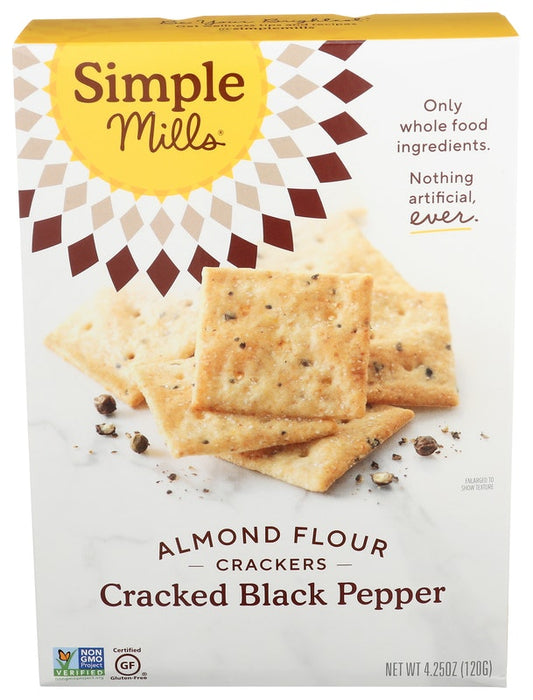 Simple Mills Almond Flour Crackers Cracked Black Pepper