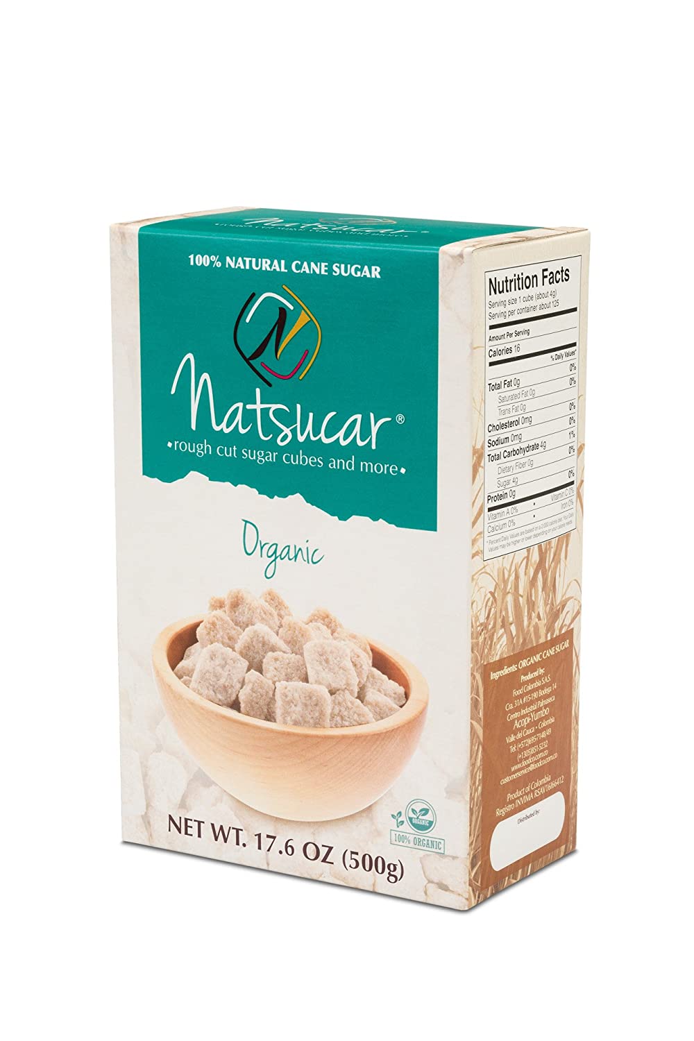 Rough Cut Organic Sugar Cubes | 6 Pack