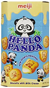 Meiji Hello Panda Milk Cream Cookies | 10 pack