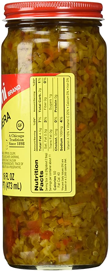 Marconi Medium Hot Giardiniera Relish | 12 pack