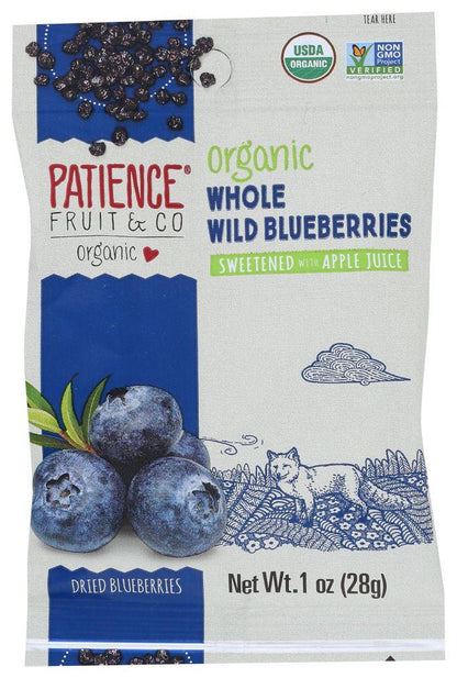 Patience Fruit & Co Organic Whole Wild Blueberries | 15 Pack