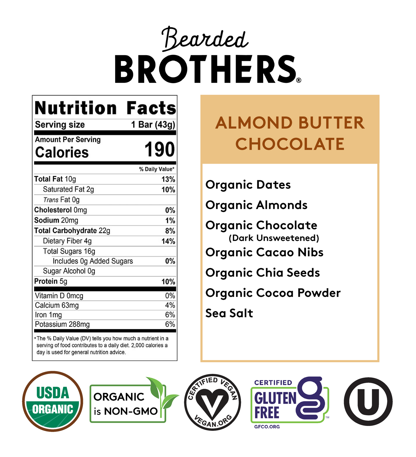 Bearded Brothers Energy Bars | 12 bars