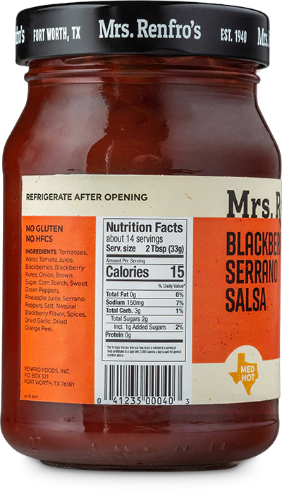 Mrs. Renfro's Blackberry Serrano Salsa | 6 pack