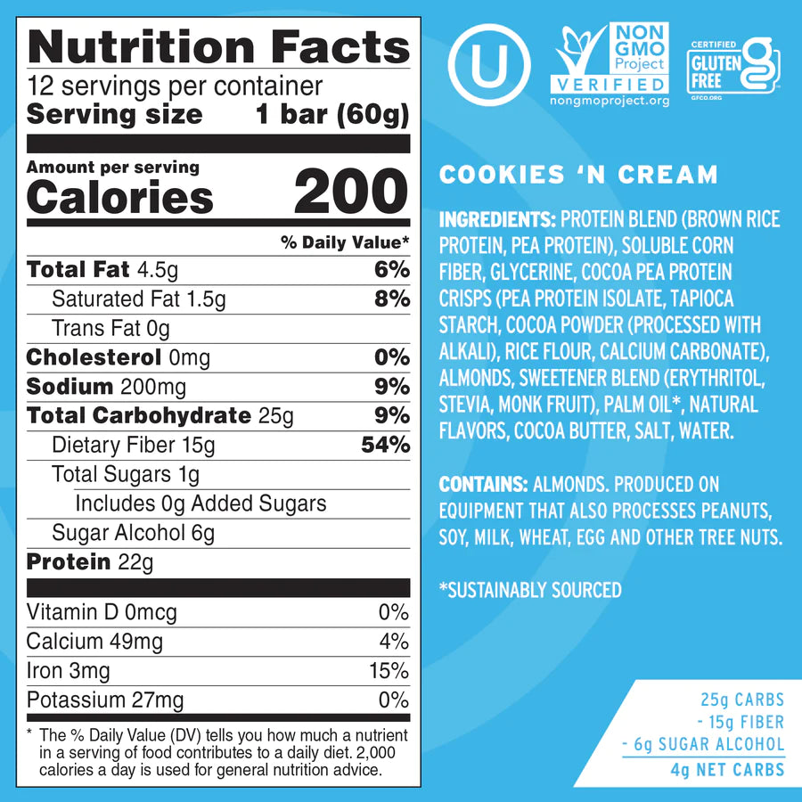 No Cow Protein Bars | 12 pack