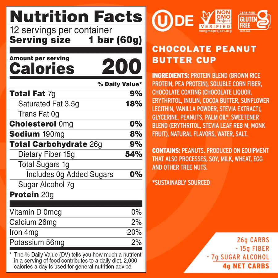 No Cow Dipped Protein Bars | 12 pack