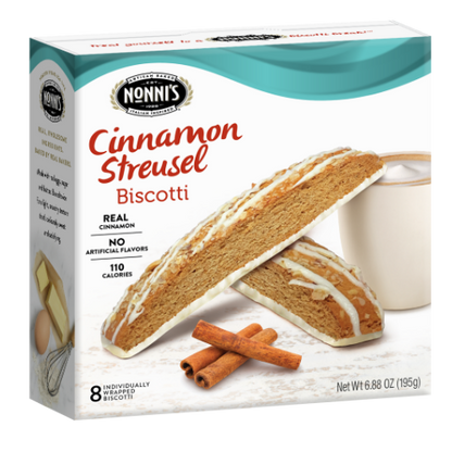 Nonni's Cinnamon Streusel Biscotti | 6 pack