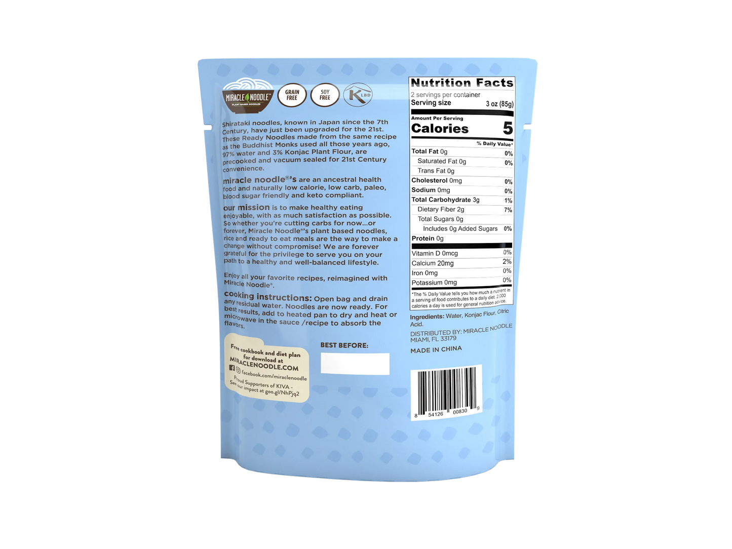 Miracle Noodles Ready-to-Eat Spaghetti | 6 pack