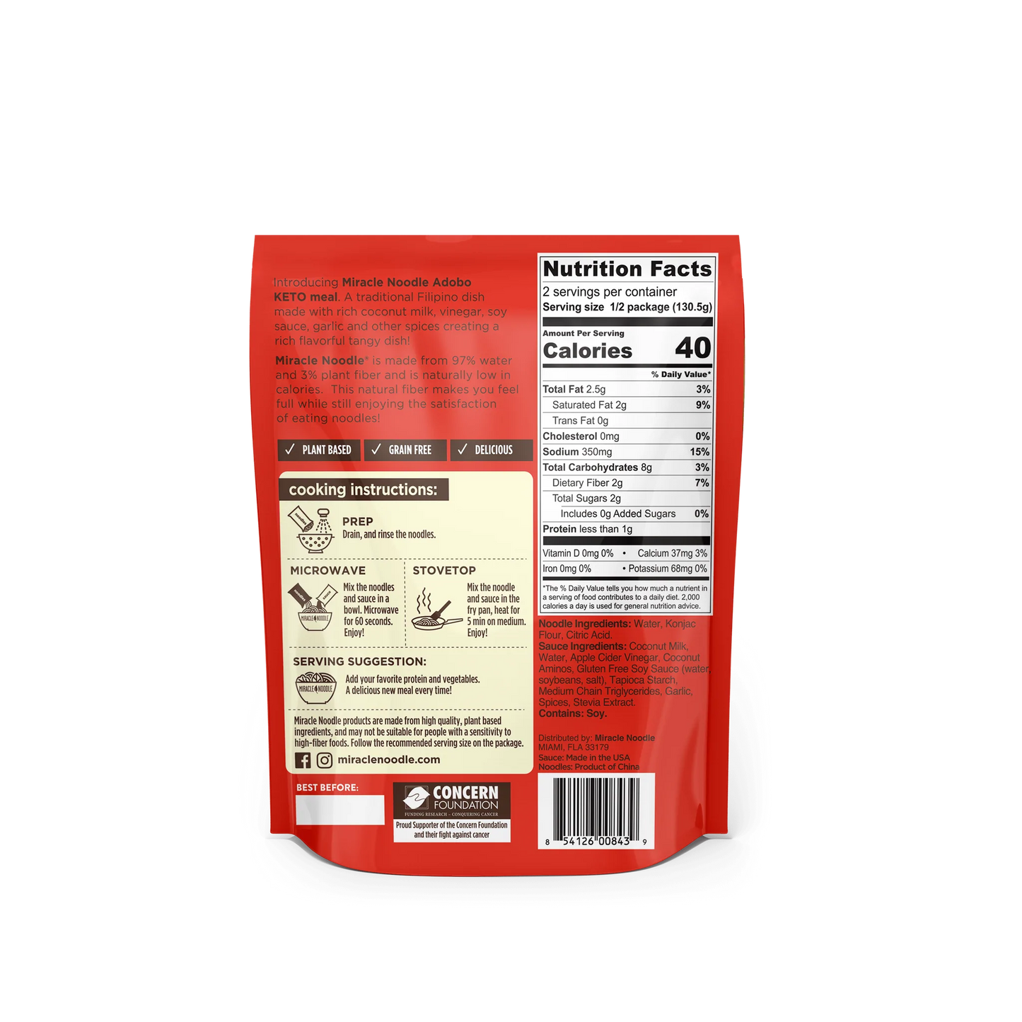 Miracle Noodle Keto Meal | 6 pack