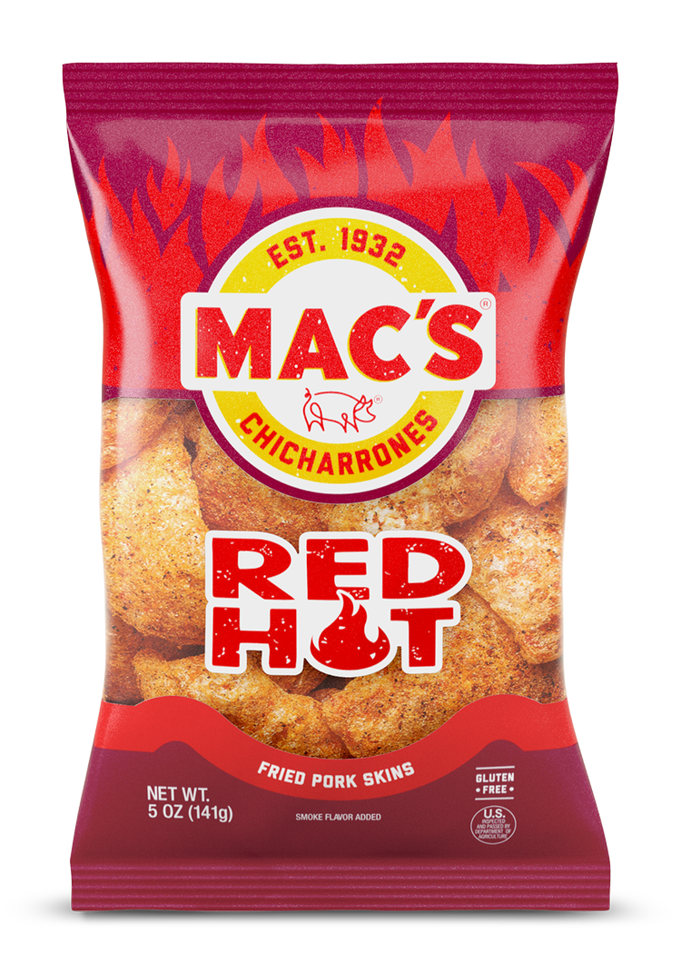 Mac's Chicharrones Pork Skins | 12 pack