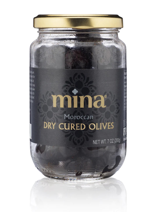 Mina Moroccan Dry Cured Olives | 6 pack